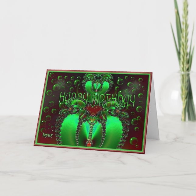 Peridotfödelsedag Kort (Framsida)