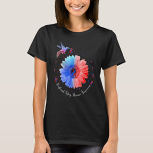 Perifera artärsjukdomar Medvetenhet Röda och blå r T Shirt