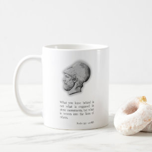 Perikles Porträtt & Quote: Vad du lämnar... Kaffemugg