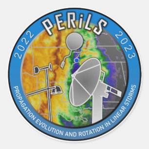 PERiLS-klistermärken Runt Klistermärke