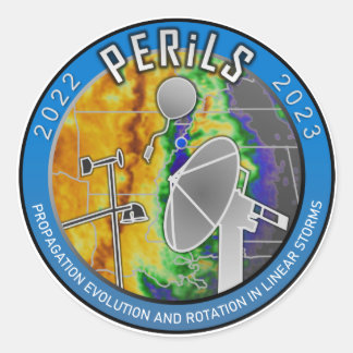 PERiLS-klistermärken Runt Klistermärke