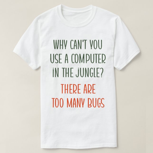 Perils of Kryp and Computers T Shirt (Design framsida)