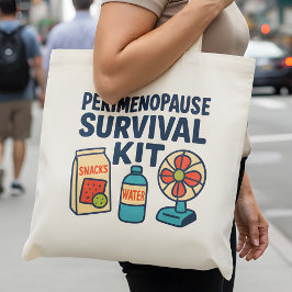 Perimenopause-överlevnadskit – Rolig handväsk för Tygkasse