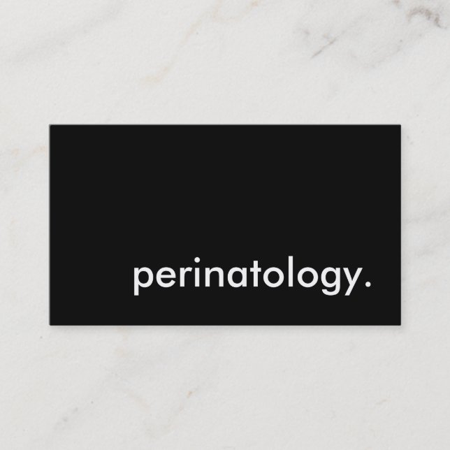 perinatologi. visitkort (Framsida)