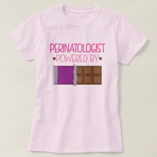 Perinatologistchokladgåva för henne tee shirt (Design framsida)