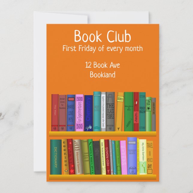 Period för Bookclubgruppbok Inbjudningar (Framsida)