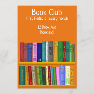 Period för Bookclubgruppbok Inbjudningar