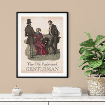 Period för gamla fashioned gentlemen Biedermeier