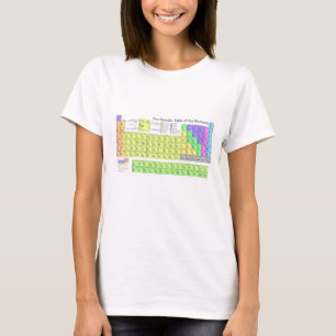 Perioden inslag färglöst bord t shirt