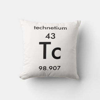 Periodic Bord 43 Technetium Pillow Kudde