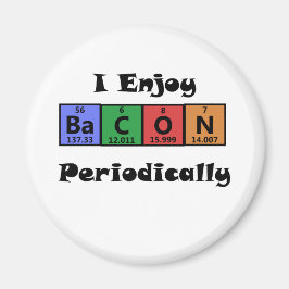 Periodic Bord Bacon Science Chemistry Funny Magnet