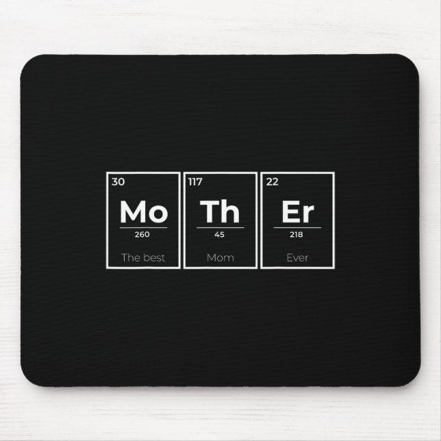 Periodic Bord Science Funny Mors dag Birthday Musmatta (Framsidan)