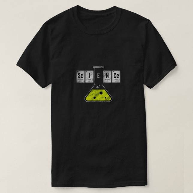 Periodic Bord ’SCIENCE’ T-Shirt - Chemistry-Inspi (Design framsida)