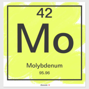 Periodic Bord Sticker - Molybdenum Klistermärken