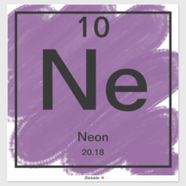 Periodic Bord Sticker - Neon Klistermärken