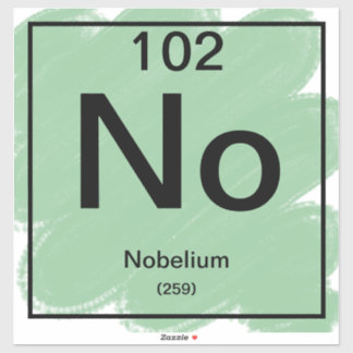 Periodic Bord Sticker - Nobelium Klistermärken