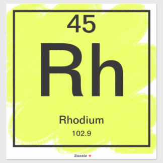 Periodic Bord Sticker - Rhodium Klistermärken