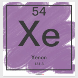 Periodic Bord Sticker - Xenon Klistermärken