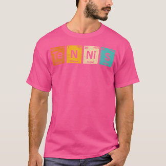 Periodic Bord Tennis Player Funny Tennis Kärlek Te T Shirt
