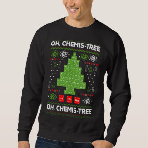 Periodic Bord Träd Oh Chemistree Roligt Chemistry  Lång Ärmad Tröja