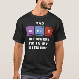 "Periodic Chart" Pappa Jokes Funny T-Shirt