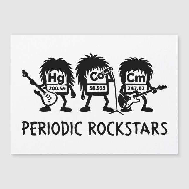 Periodic Rockstars Chemistry Humor (Framsida)