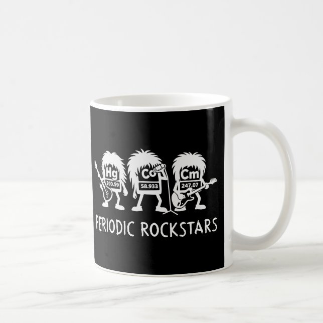 Periodic Rockstars Chemistry Humor Kaffemugg (Höger)