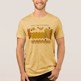Periodic Table Of The Elements Honeycomb With Bees T Shirt