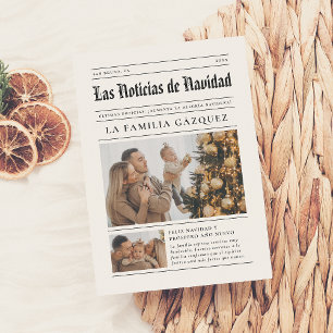 Periódico Navideño Resumen del Año con 7 Fotos Julkort