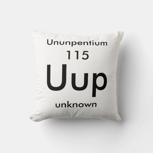 Periodisk Bord 115 Ununpentium Pillow Kudde (Framsida)