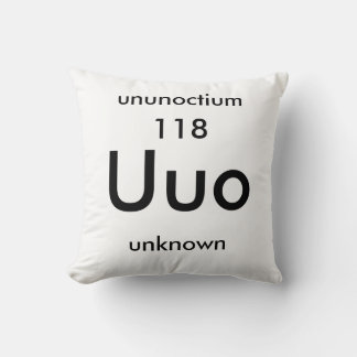 Periodisk Bord 118 Ununoctium Pillow Kudde