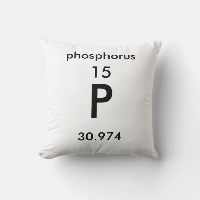 Periodisk Bord 15 Phosphorus Pillow Kudde (Framsida)