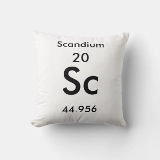 Periodisk Bord 21 Scandium Pillow Kudde
