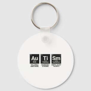 Periodisk Bord Autism Periodic Ta Nyckelring