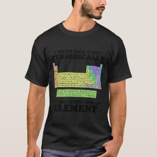 Periodisk Bord-Bära Denna Inslag Färg-finare T Shirt