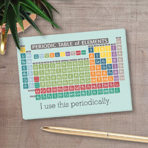 Periodisk Bord i Inslag Post-it Block