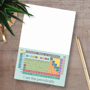 Periodisk Bord i Inslag Post-it Block