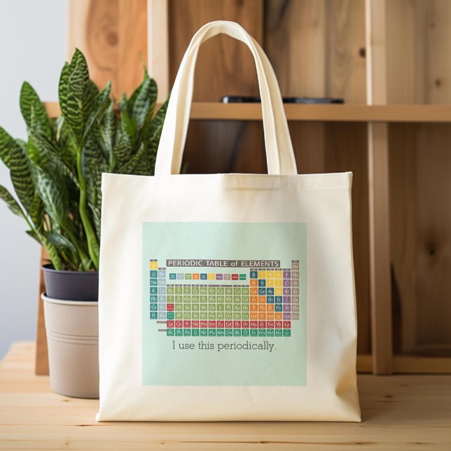 Periodisk Bord i Inslag Tygkasse (Custom Tote Bag)