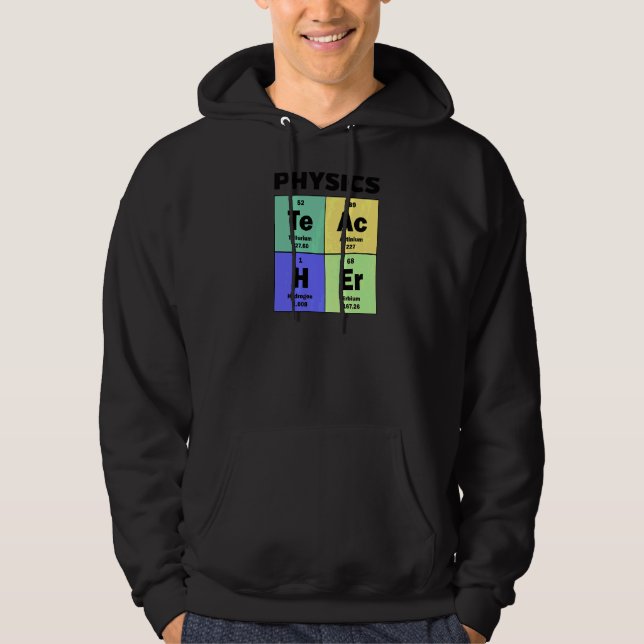 Periodisk Bord Physics Teacher Hoodie (Framsida)