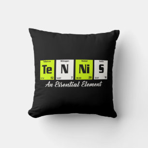 Periodisk bord Roligt Tennis Player-presentkort fö Kudde
