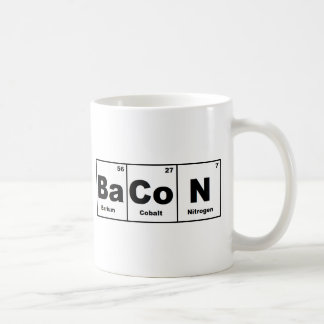 Periodisk bordbacon kaffemugg