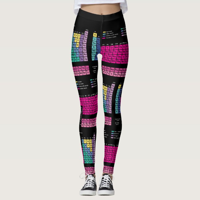 Periodisk borddamasker leggings (Framsida)