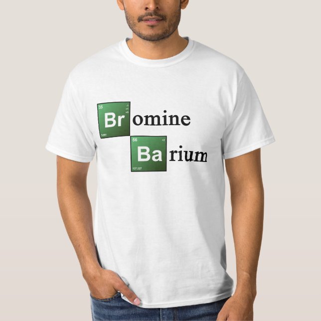 Periodisk bordkemi Elemen för Bromine och för Tee Shirt (Framsida)