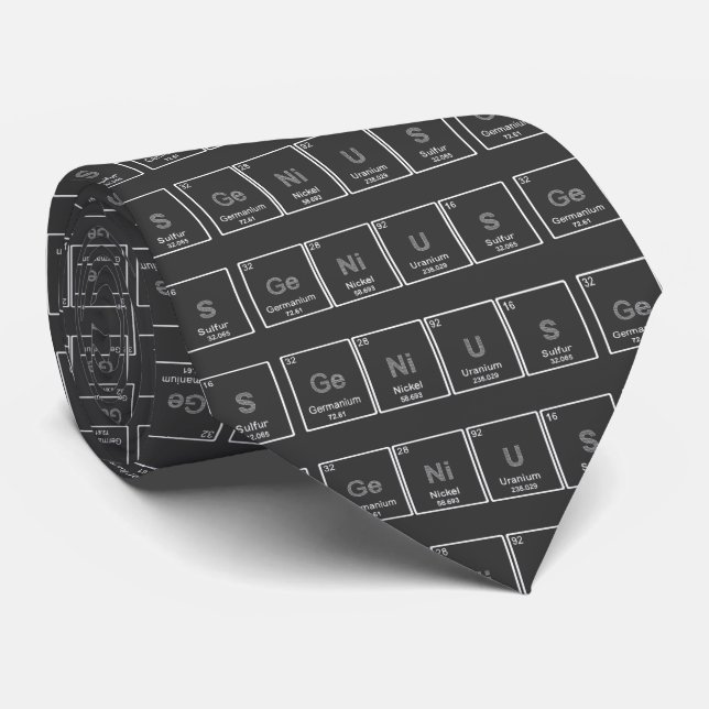 Periodisk bordsnilletie slips (Rullad)