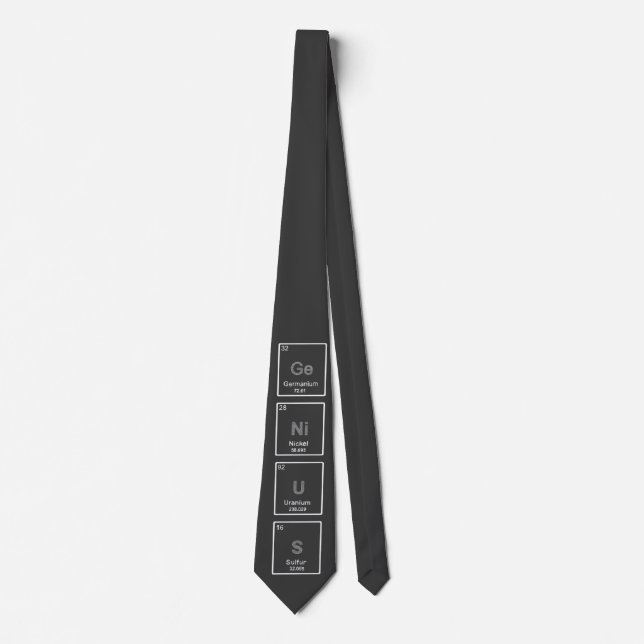 Periodisk bordsnilletie slips (Framsida)