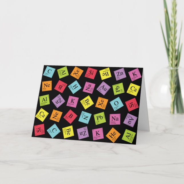 Periodisk elementär beräkning (Mörk) Kort (Framsida)