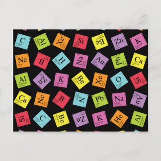 Periodisk elementär beräkning (Mörk) Vykort