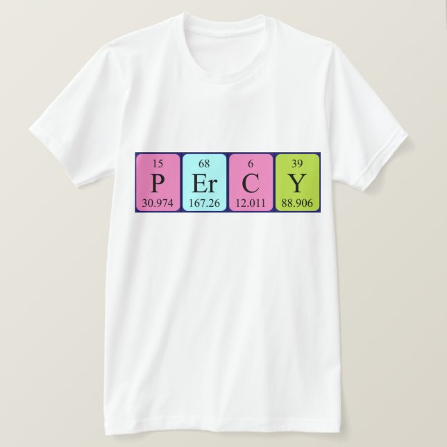 Periodisk skjorta bord namn tee shirt (Design framsida)