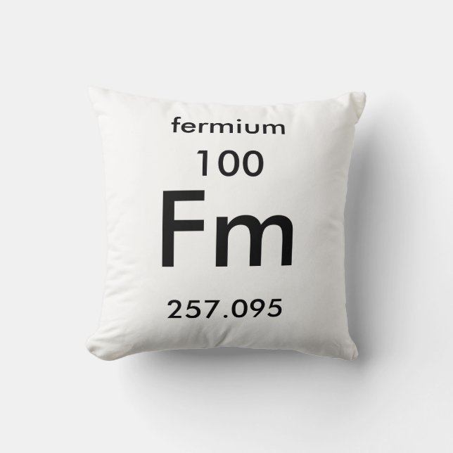 Periodiska Bord 100 Fermium Pillow Kudde (Framsida)