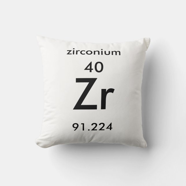 Periodiska Bord 40 Zirconium Pillow Kudde (Framsida)